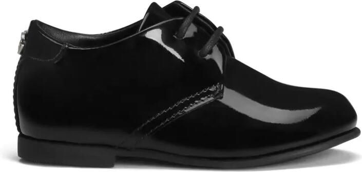 Dolce & Gabbana Kids Brogues met gelakte afwerking Zwart