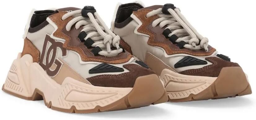 Dolce & Gabbana Kids Daymaster sneakers met vlakken Bruin - Foto 3