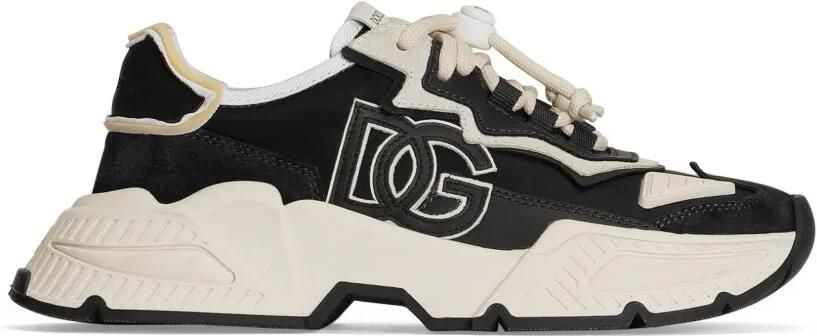 Dolce & Gabbana Kids Daymaster suède sneakers Zwart