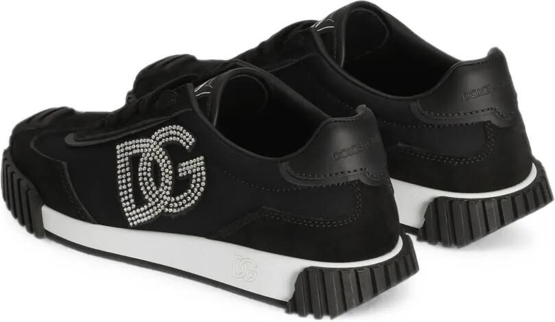 Dolce & Gabbana Kids DG Athletic suède sneakers Zwart - Foto 2
