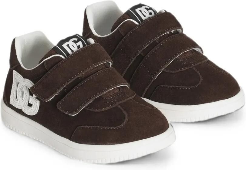 Dolce & Gabbana Kids DG Original fluwelen sneakers Bruin - Foto 2