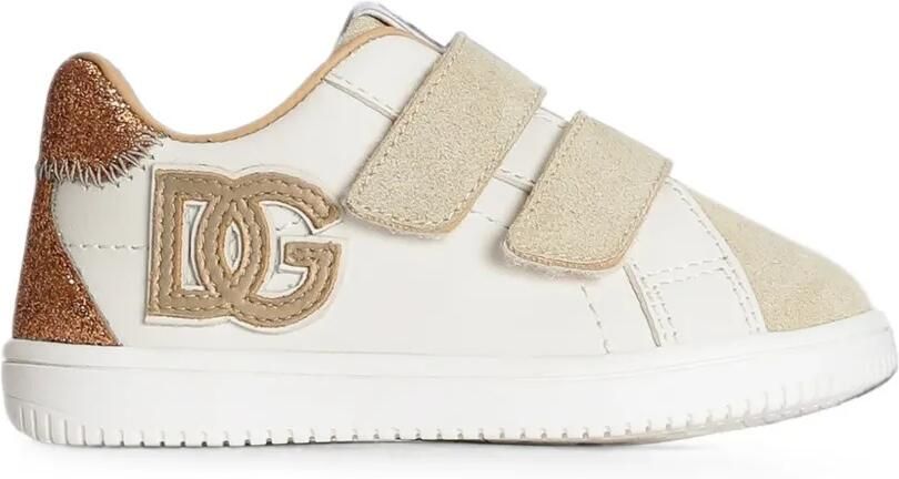 Dolce & Gabbana Kids DG Original sneakers van nappa kalfsleer Wit