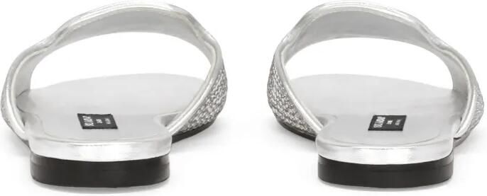 Dolce & Gabbana Kids DG sandalen met stras Zilver - Foto 3