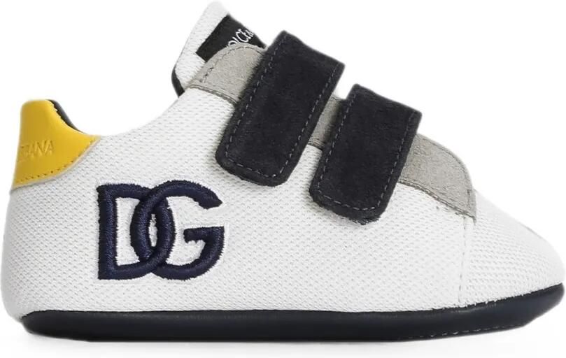 Dolce & Gabbana Kids Fluwelen sneakers Wit