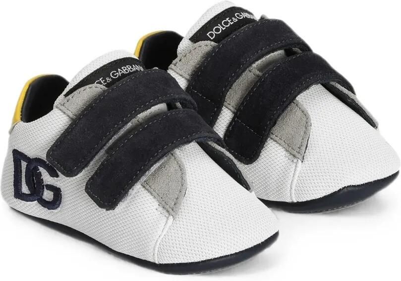 Dolce & Gabbana Kids Fluwelen sneakers Wit - Foto 2