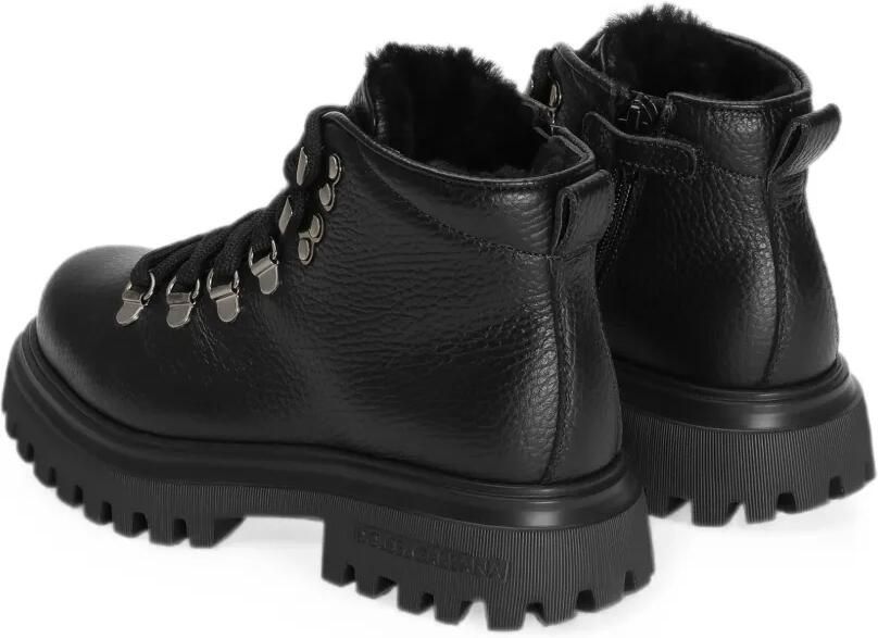 Dolce & Gabbana Kids Kalfsleren laarzen Zwart - Foto 3