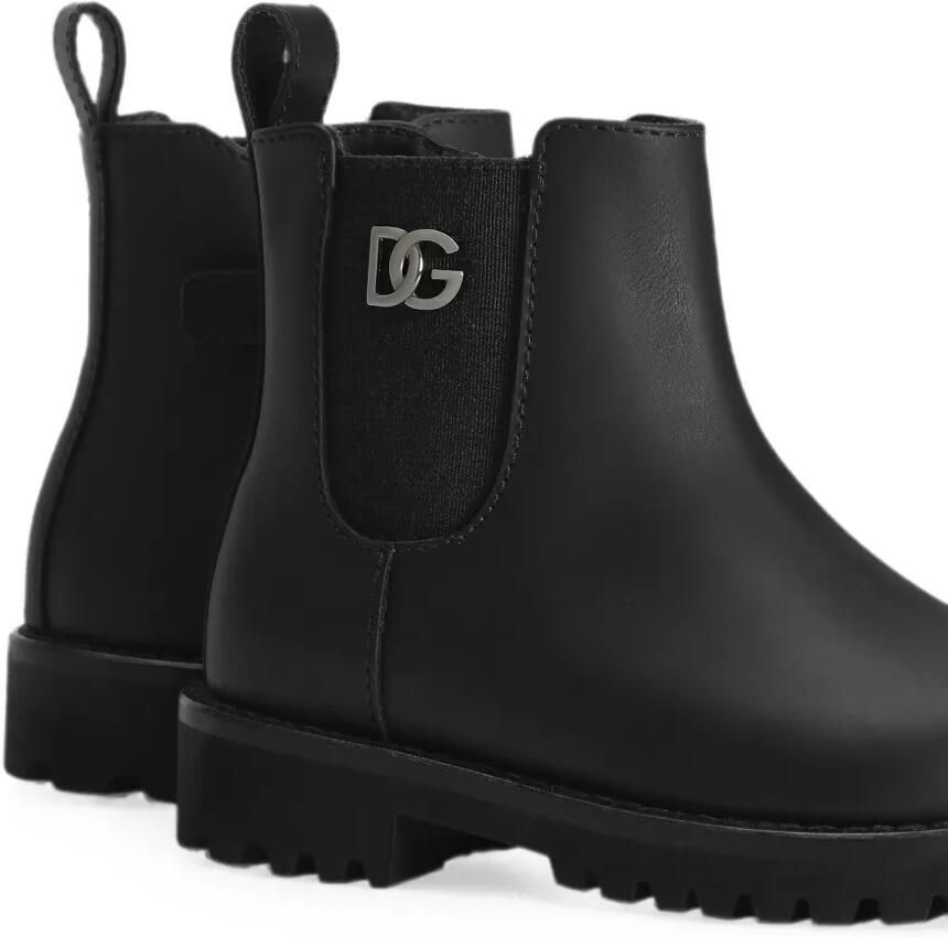 Dolce & Gabbana Kids Kalfsleren laarzen Zwart - Foto 2