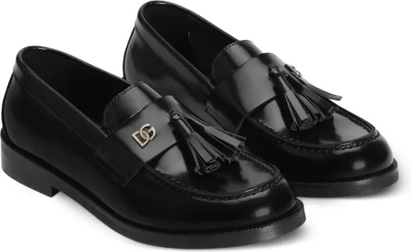 Dolce & Gabbana Kids Kalfsleren loafers Zwart - Foto 2