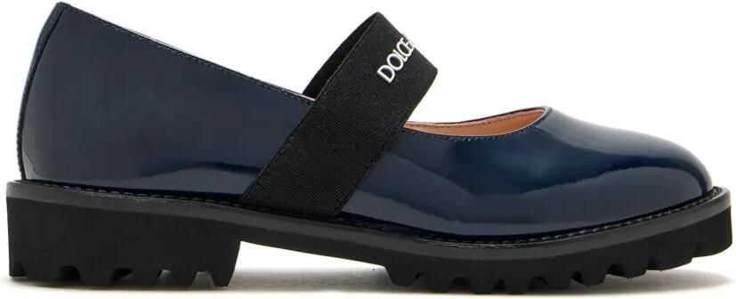 Dolce & Gabbana Kids Lakleren ballerina's Blauw