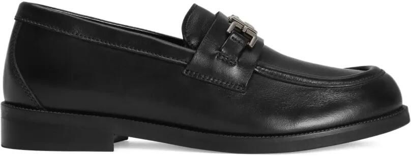 Dolce & Gabbana Kids Leren loafers met logo Zwart - Foto 3