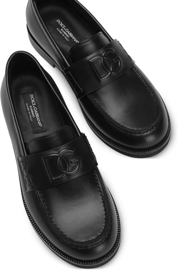 Dolce & Gabbana Kids Leren loafers Zwart - Foto 2