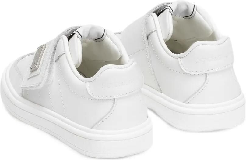 Dolce & Gabbana Kids Leren sneakers met klittenband Wit - Foto 3