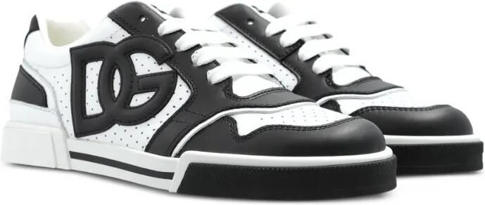 Dolce & Gabbana Kids Leren sneakers met logoplakkaat Zwart - Foto 3