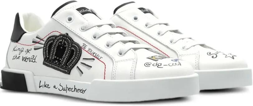 Dolce & Gabbana Kids Leren sneakers Wit
