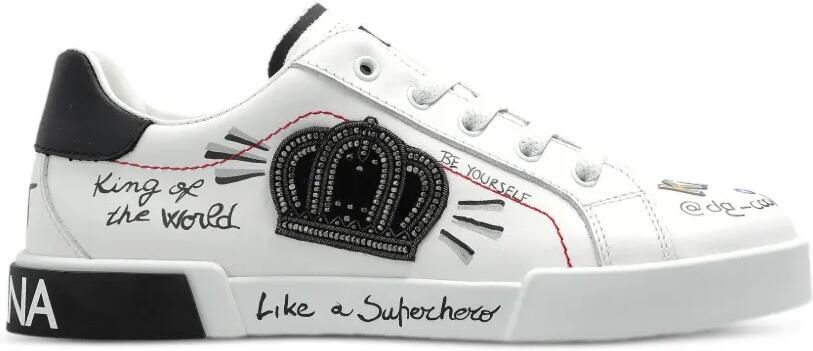 Dolce & Gabbana Kids Leren sneakers Wit - Foto 3