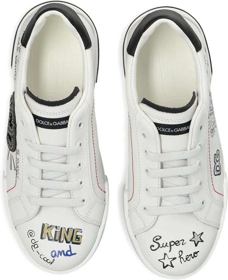 Dolce & Gabbana Kids Leren sneakers Wit - Foto 2