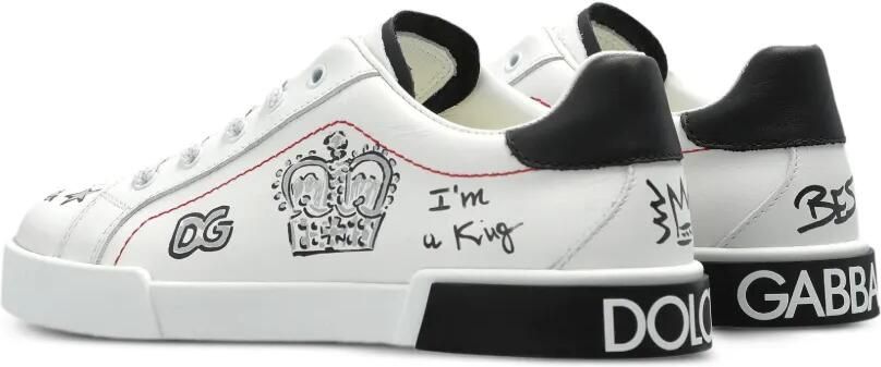 Dolce & Gabbana Kids Leren sneakers Wit - Foto 4