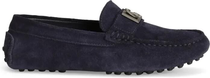 Dolce & Gabbana Kids Loafers met logoplakkaat Blauw - Foto 4