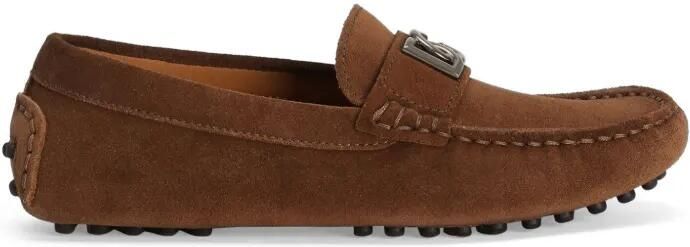 Dolce & Gabbana Kids Loafers met logoplakkaat Bruin - Foto 4