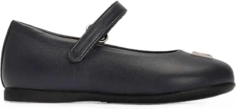 Dolce & Gabbana Kids Nappa ballerina's Blauw