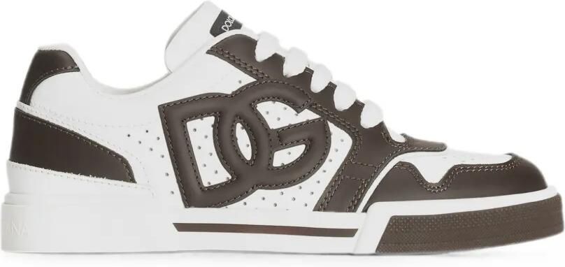 Dolce & Gabbana Kids New Roma sneakers van kalfsleer Wit
