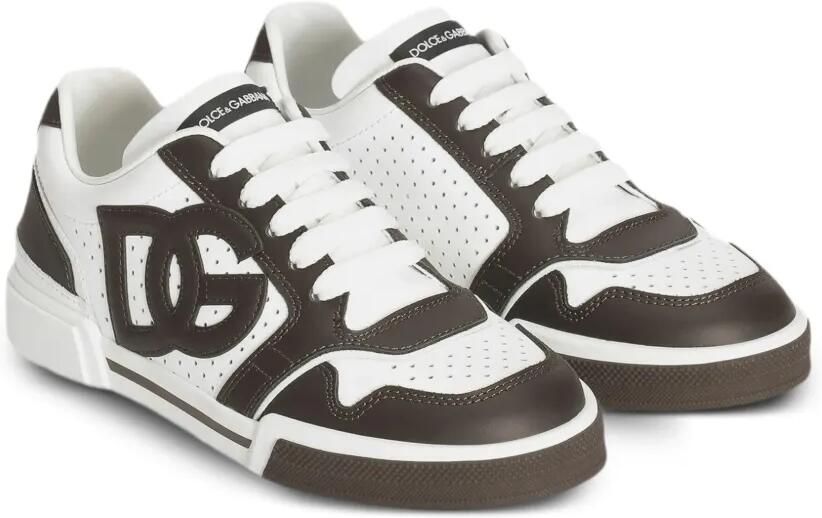 Dolce & Gabbana Kids New Roma sneakers van kalfsleer Wit