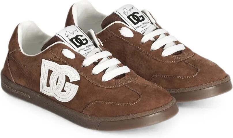 Dolce & Gabbana Kids Nubuck DG Original sneakers Bruin - Foto 2