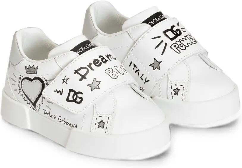 Dolce & Gabbana Kids Portofino Light sneakers van kalfsleer Wit - Foto 2