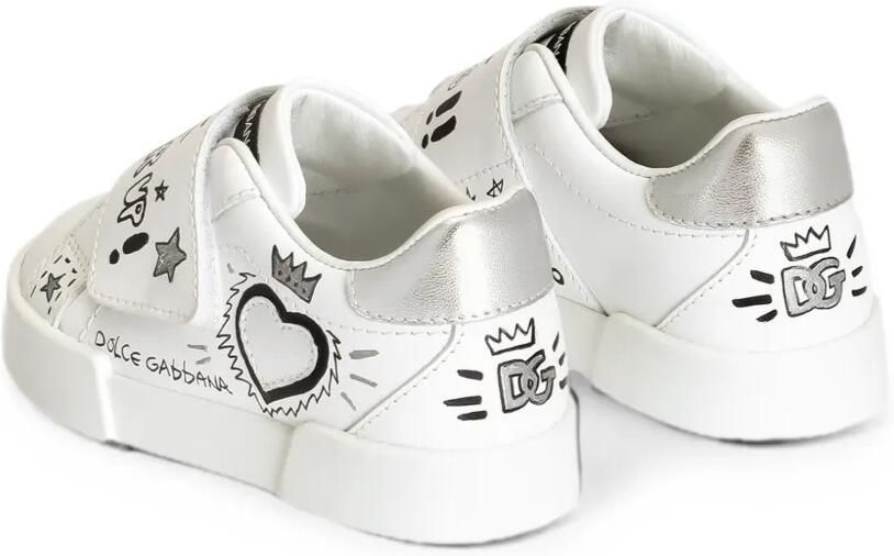 Dolce & Gabbana Kids Portofino Light sneakers van kalfsleer Wit - Foto 3