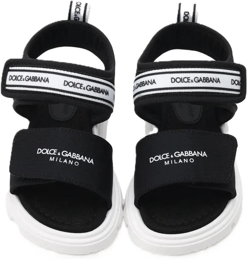 Dolce & Gabbana Kids Sandalen met klittenband Zwart - Foto 2