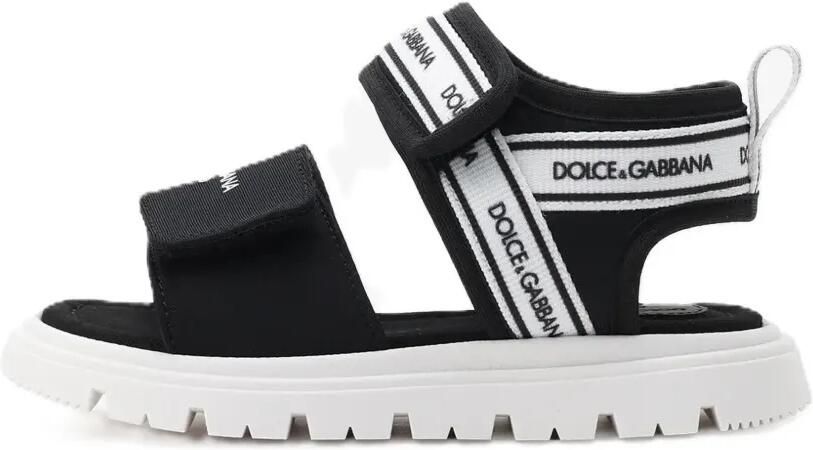 Dolce & Gabbana Kids Sandalen met klittenband Zwart - Foto 5