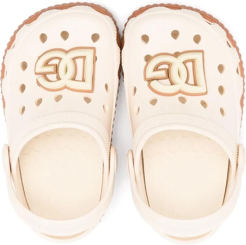 Dolce & Gabbana Kids Sandalen met logo-reliëf Geel - Foto 2