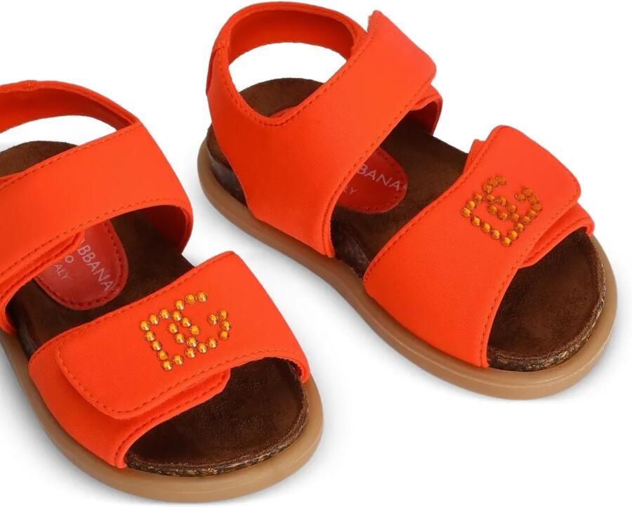 Dolce & Gabbana Kids Sandalen met strass Oranje - Foto 2