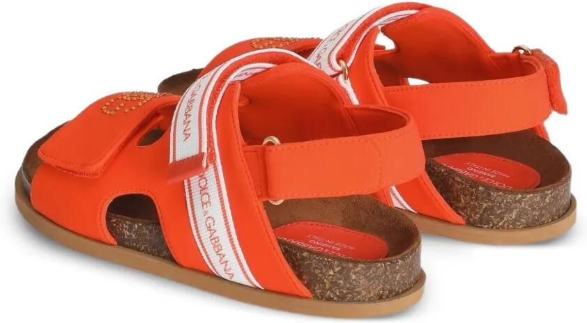 Dolce & Gabbana Kids Sandalen met strass Oranje - Foto 3