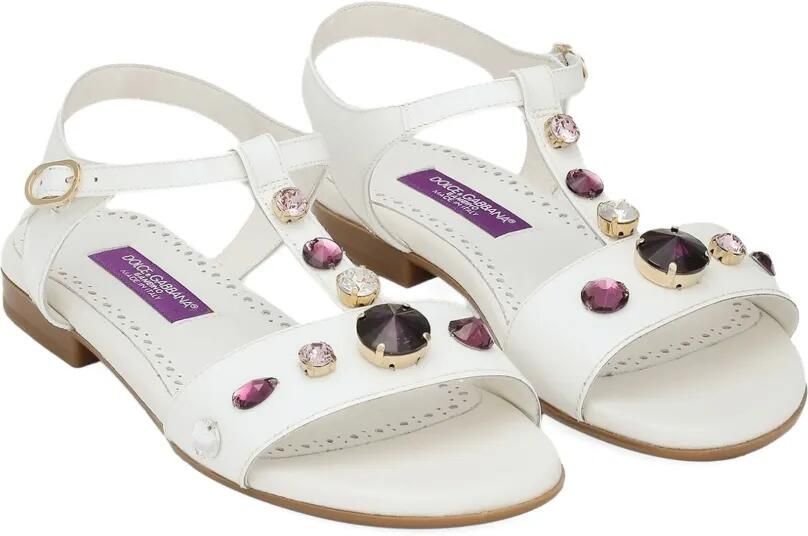 Dolce & Gabbana Kids Sandalen verfraaid met stras Wit - Foto 3