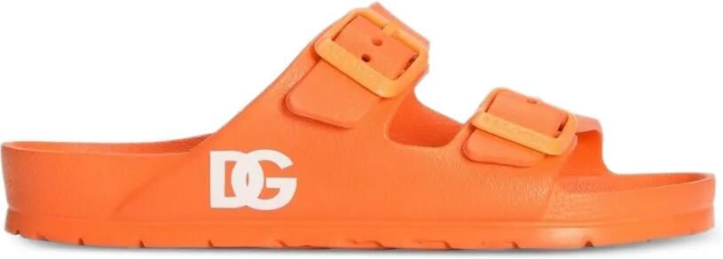 Dolce & Gabbana Kids Slippers Oranje