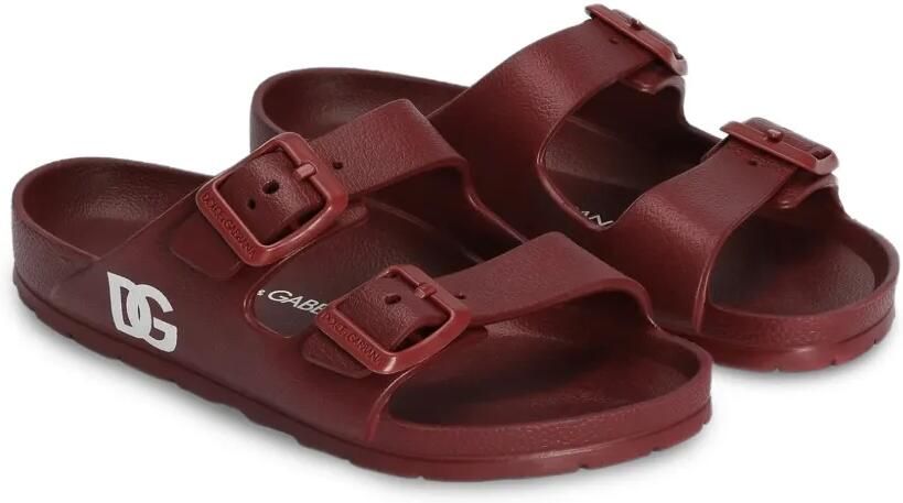 Dolce & Gabbana Kids Slippers Rood