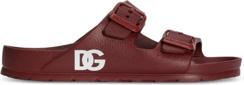 Dolce & Gabbana Kids Slippers Rood - Foto 4