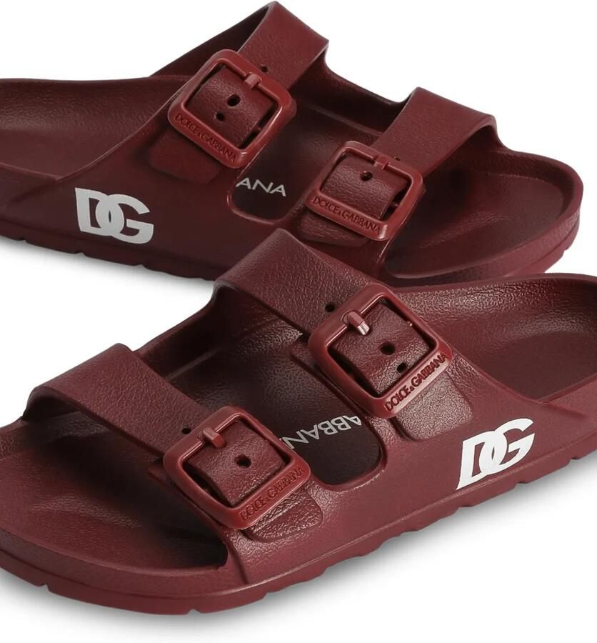 Dolce & Gabbana Kids Slippers Rood - Foto 2