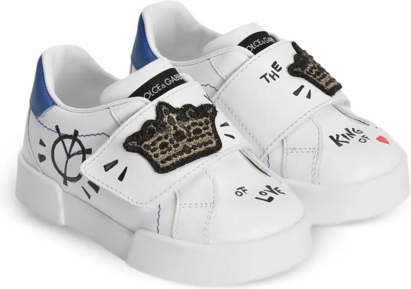 Dolce & Gabbana Kids Sneakers met applicatie Wit
