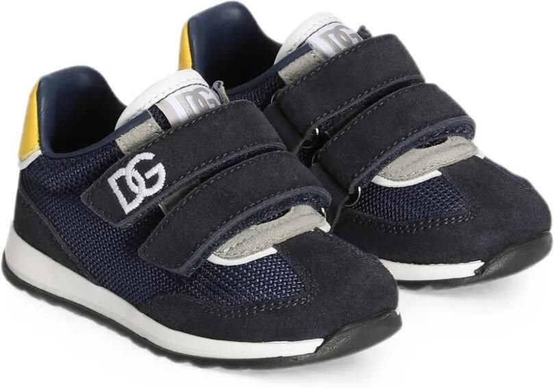 Dolce & Gabbana Kids Sneakers met klittenband Blauw - Foto 2