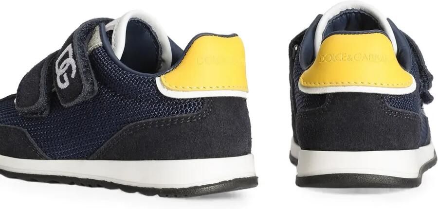 Dolce & Gabbana Kids Sneakers met klittenband Blauw - Foto 4