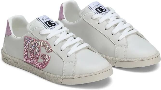 Dolce & Gabbana Kids Sneakers met logo-applicatie Wit