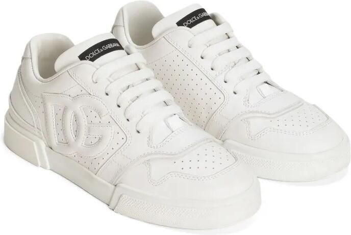 Dolce & Gabbana Kids Sneakers met logo-reliëf Wit