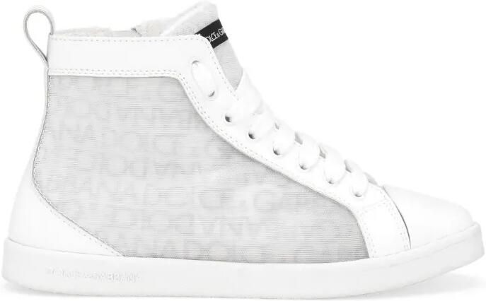 Dolce & Gabbana Kids Sneakers met logo Wit