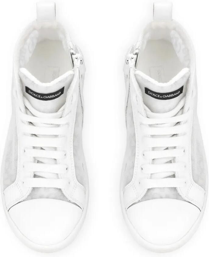 Dolce & Gabbana Kids Sneakers met logo Wit - Foto 2