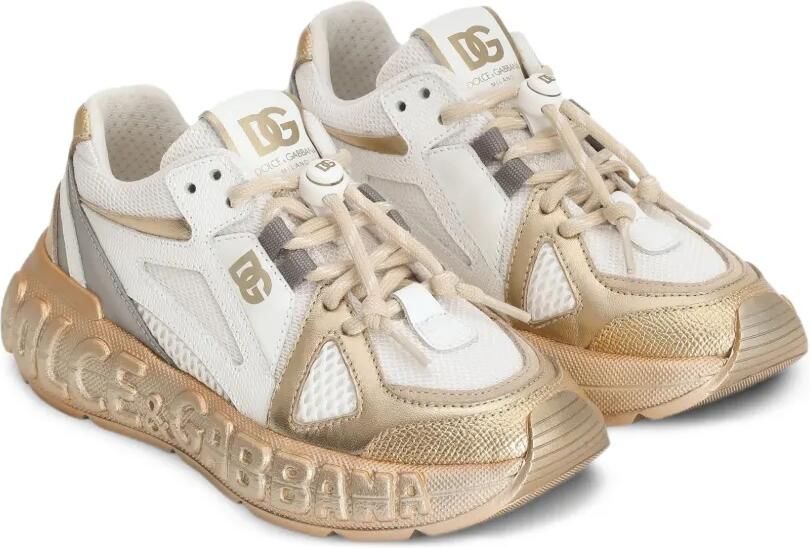 Dolce & Gabbana Kids Sneakers met logodetail Wit