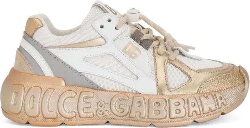 Dolce & Gabbana Kids Sneakers met logodetail Wit - Foto 4