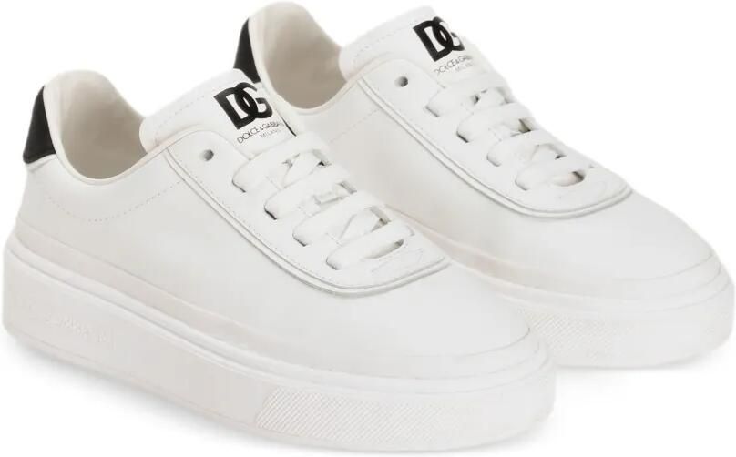 Dolce & Gabbana Kids Sneakers met logodetail Wit