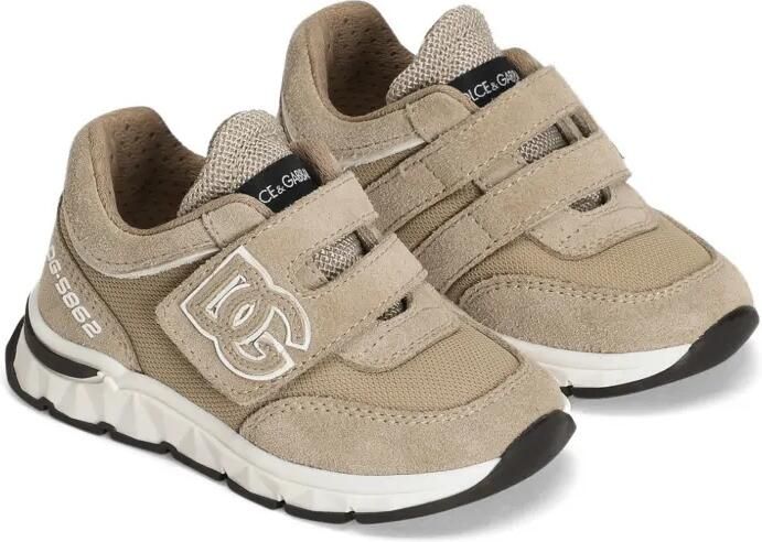 Dolce & Gabbana Kids Sneakers met logopatch Beige